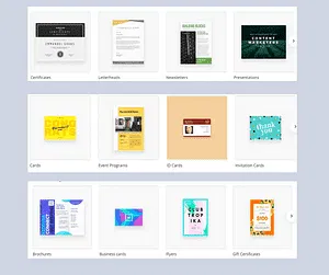 A grid shows templates for certificates, brochures, flyers, and more, highlighting a Hyperlocal Digital Marketing Agency in Pune and its offerings. - IPSense.com