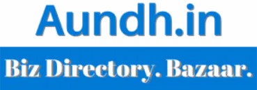 Hyperlocal Digital Marketing Agency logo showing Aundh.in in blue over Biz Directory. Bazaar. on a blue background, perfect for Pune businesses. - IPSense.com