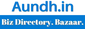 Hyperlocal Digital Marketing Agency logo showing Aundh.in in blue over Biz Directory. Bazaar. on a blue background, perfect for Pune businesses. - IPSense.com