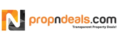Hyperlocal Digital Marketing Agency logo for propndeals.com: abstract orange and black N icon, ideal for Pune eCommerce, with tagline on right. - IPSense.com